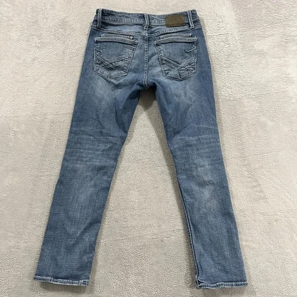 Bke Jeans Mens 32x30 (fits 30x28) Mason Tapered Faded Southwestern Y2K Low‎ Rise